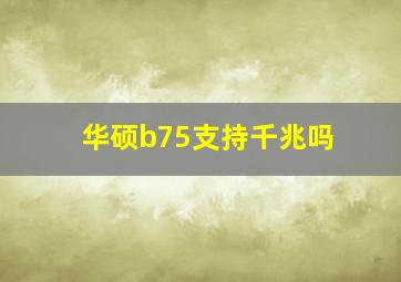 华硕b75支持千兆吗