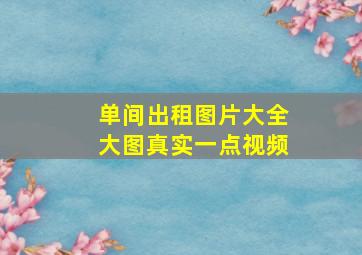 单间出租图片大全大图真实一点视频