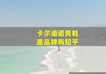 卡尔迪诺男鞋是品牌吗知乎