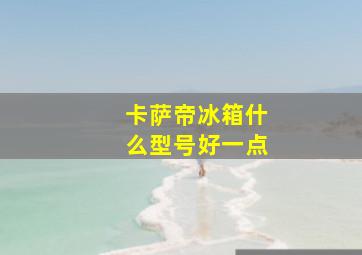 卡萨帝冰箱什么型号好一点