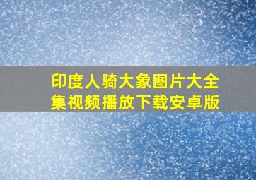 印度人骑大象图片大全集视频播放下载安卓版