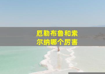 厄勒布鲁和索尔纳哪个厉害