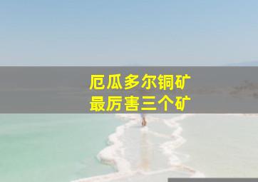 厄瓜多尔铜矿最厉害三个矿