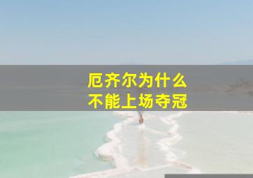 厄齐尔为什么不能上场夺冠