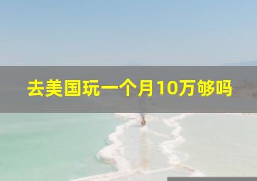 去美国玩一个月10万够吗