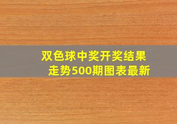 双色球中奖开奖结果走势500期图表最新