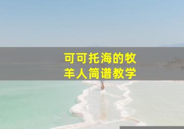 可可托海的牧羊人简谱教学