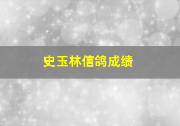 史玉林信鸽成绩