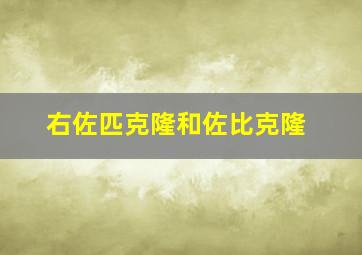 右佐匹克隆和佐比克隆