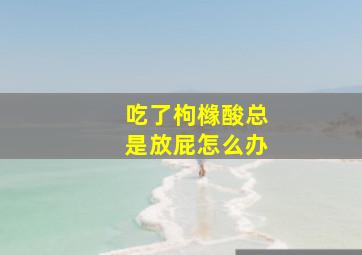 吃了枸橼酸总是放屁怎么办