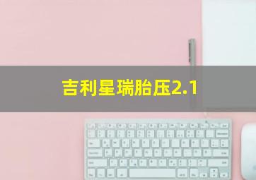 吉利星瑞胎压2.1