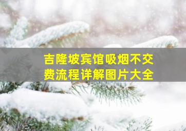 吉隆坡宾馆吸烟不交费流程详解图片大全