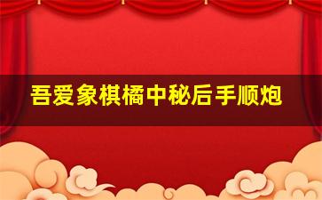 吾爱象棋橘中秘后手顺炮