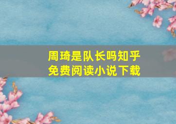 周琦是队长吗知乎免费阅读小说下载