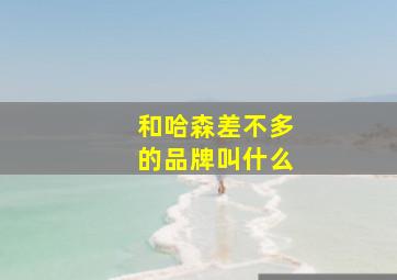 和哈森差不多的品牌叫什么