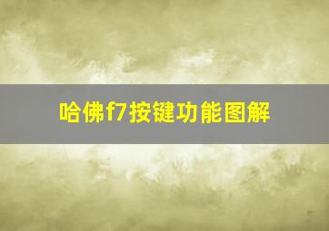 哈佛f7按键功能图解