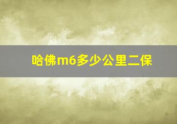 哈佛m6多少公里二保