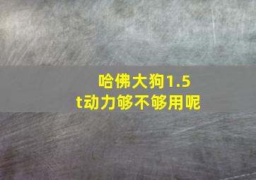 哈佛大狗1.5t动力够不够用呢