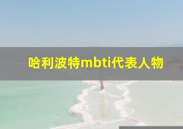 哈利波特mbti代表人物