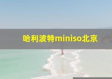 哈利波特miniso北京