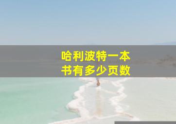 哈利波特一本书有多少页数