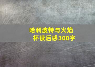 哈利波特与火焰杯读后感300字