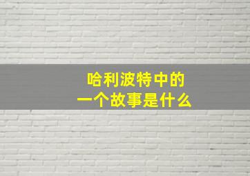 哈利波特中的一个故事是什么