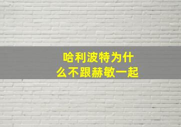 哈利波特为什么不跟赫敏一起