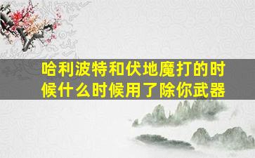 哈利波特和伏地魔打的时候什么时候用了除你武器