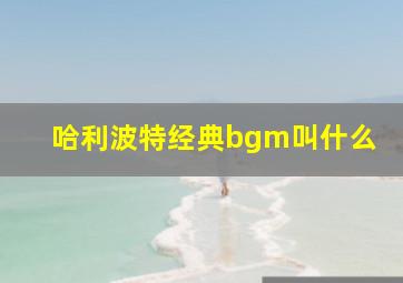 哈利波特经典bgm叫什么