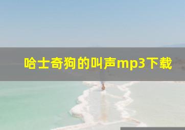 哈士奇狗的叫声mp3下载