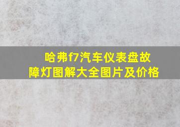 哈弗f7汽车仪表盘故障灯图解大全图片及价格