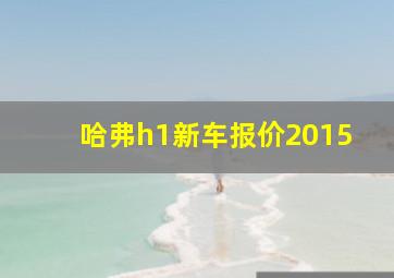 哈弗h1新车报价2015