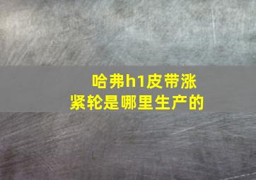 哈弗h1皮带涨紧轮是哪里生产的