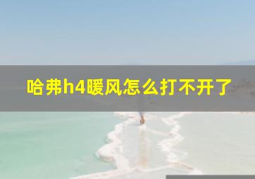 哈弗h4暖风怎么打不开了