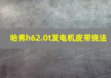 哈弗h62.0t发电机皮带绕法