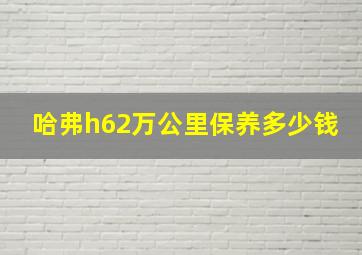 哈弗h62万公里保养多少钱