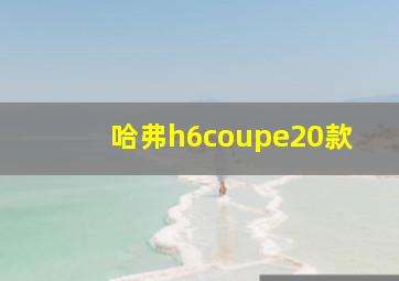 哈弗h6coupe20款