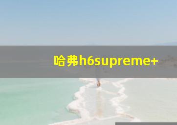 哈弗h6supreme+