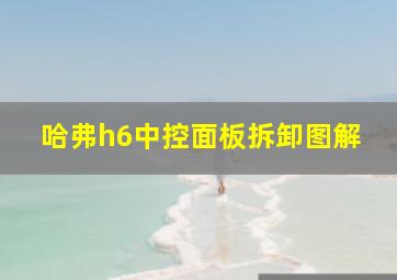 哈弗h6中控面板拆卸图解