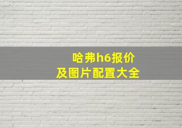 哈弗h6报价及图片配置大全