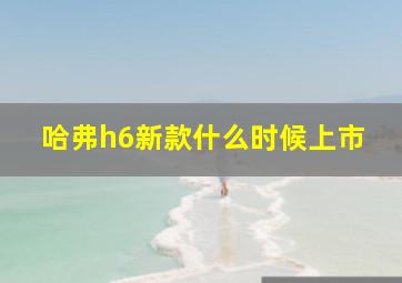 哈弗h6新款什么时候上市