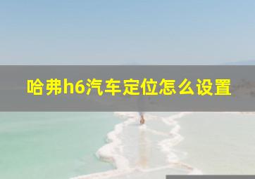 哈弗h6汽车定位怎么设置