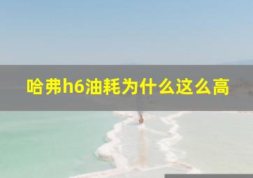 哈弗h6油耗为什么这么高