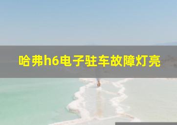 哈弗h6电子驻车故障灯亮