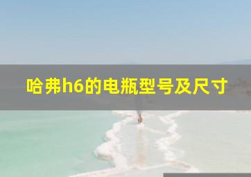 哈弗h6的电瓶型号及尺寸