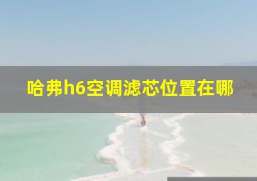 哈弗h6空调滤芯位置在哪