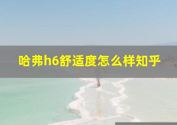 哈弗h6舒适度怎么样知乎