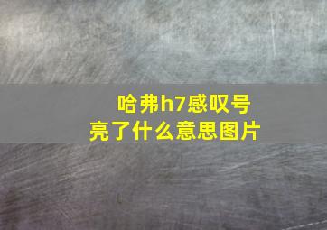 哈弗h7感叹号亮了什么意思图片