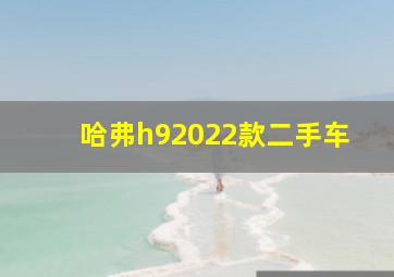 哈弗h92022款二手车